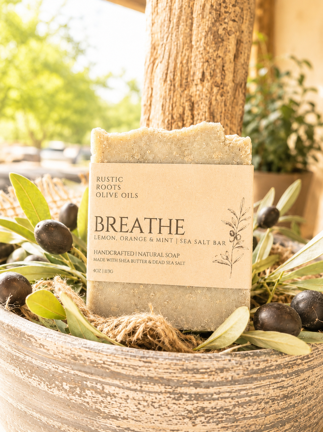 Artisan Soap -Bold Tobacco & Lemon Thyme Mint