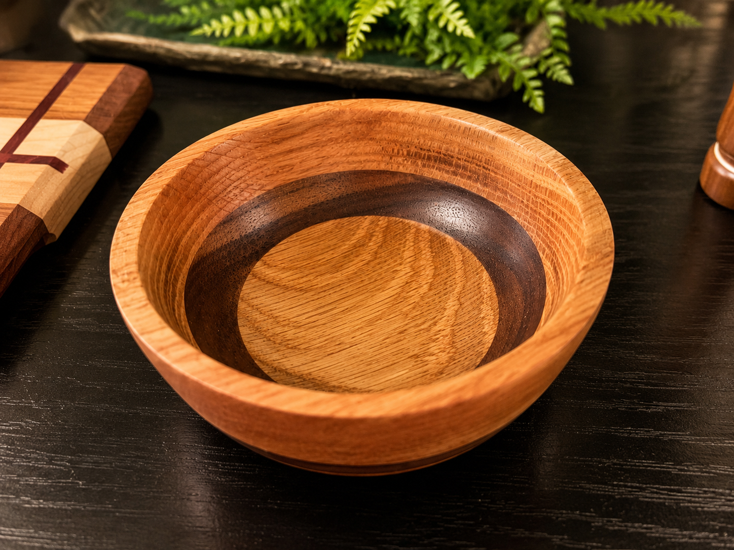 Wooden dipping bowls
